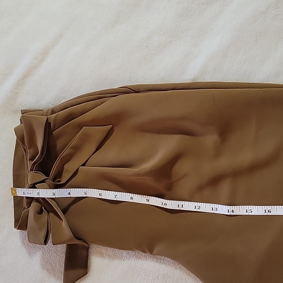 TAN COLOR HIGH WAISTED DRESS PANTS - Picture 11 of 14